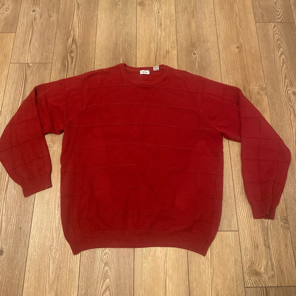 Vintage Izod men’s red sweater size XL